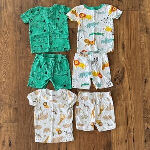 Bundle of 3 toddler shorts pajamas, size 24 months, Carter’s, Old Navy